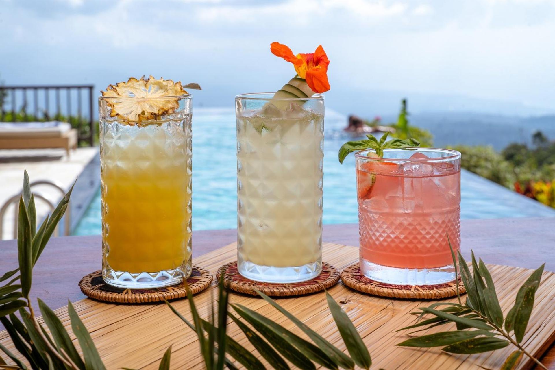 Munduk Moding Plantation Nature Resort Exterior photo Cocktails at the pool
